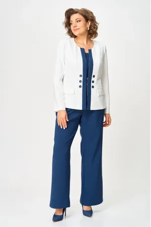 Костюм Anastasia MAK 1123 сине-молочный