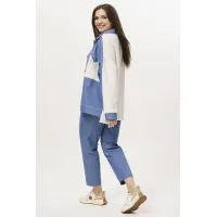 Костюм Ma cherie 3044 голубой+молочный