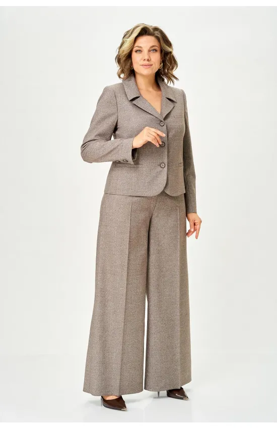 Костюм Кокетка и К 1373 коричневый