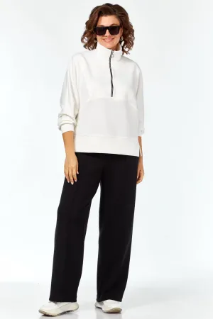 Костюм Карина Делюкс М-1393черно-белый черно-белый