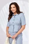 Костюм Vilena fashion 1068 голубой меланж
