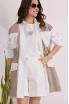 Костюм Магия Моды 2575 белый+беж
