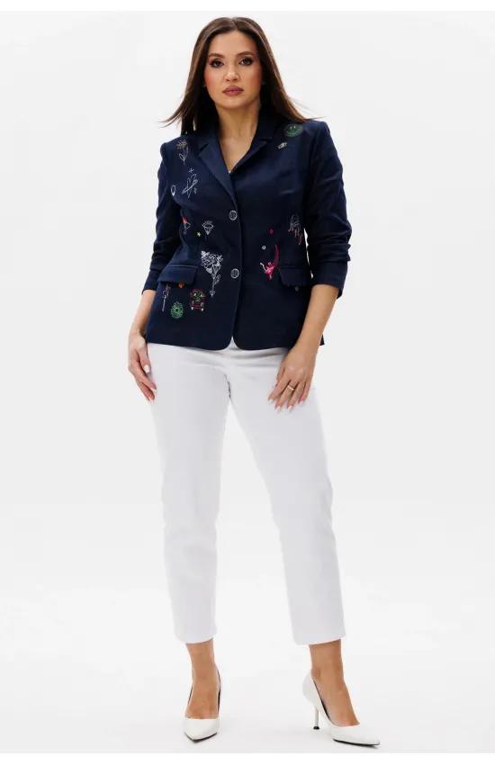 Костюм Ma cherie 3147 темно-синий+белый Костюм Ma cherie 3147 темно-синий+белый