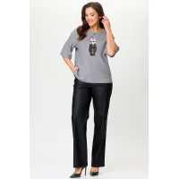 Костюм Ma cherie 3113 серый+черный Костюм Ma cherie 3113 серый+черный