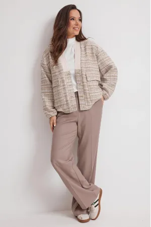 Костюм Магия Моды 2626 коричневые тона + молочный