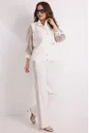 Костюм Магия Моды 2580 белый+серый
