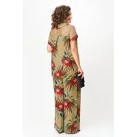 Костюм Michel Chic 1426 хаки+цветы