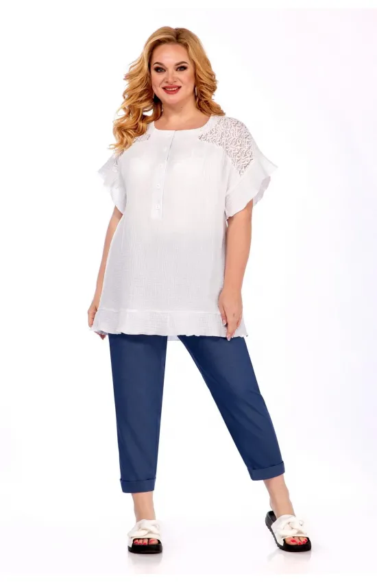 Костюм LaKona 1461 бело-синий