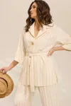 Костюм MisLana 1081 бежевый Костюм MisLana 1081 бежевый