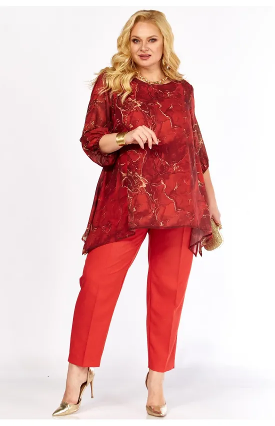 Костюм Элль-стиль 2263-13 красный