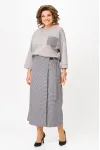 Костюм Michel Chic 1362-2 серый + клетка