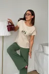 Костюм DilanaVIP 2139/3 беж+зеленый