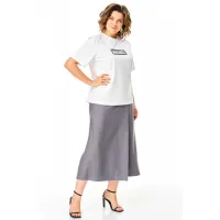 Костюм Michel Chic 1336-1 белый, пепел