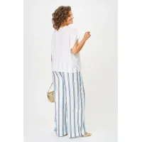 Костюм Michel Chic 1431 белый/голубая полоска
