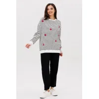 Костюм Vilena fashion 1093 полоска+красный