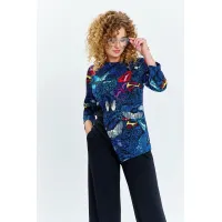 Костюм Euromoda 626 чёрный+мультиколор