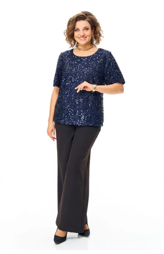 Костюм VI ORO 1225 черный-синий