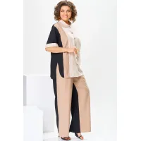 Костюм Romanovich 2-2799 бежевый/чёрный Костюм Romanovich 2-2799 бежевый/чёрный