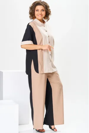 Костюм Romanovich 2-2799 бежевый/чёрный