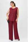 Костюм Svetlana Style 2023 бордовый Костюм Svetlana Style 2023 бордовый