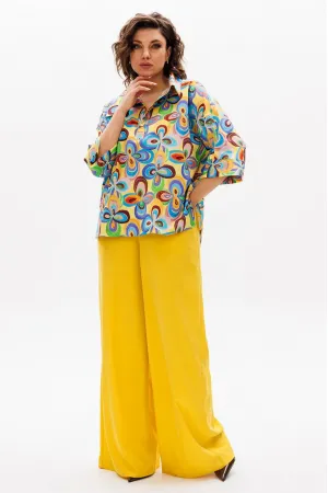 Костюм Michel Chic 1411 мультиколор + охра
