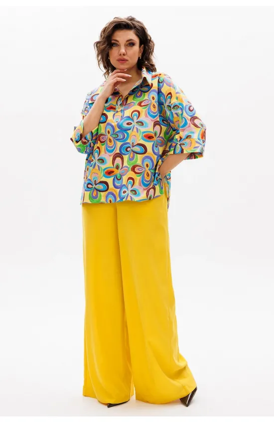 Костюм Michel Chic 1411 мультиколор + охра