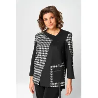 Костюм Асолия 1508 чёрно-серый Костюм Асолия 1508 чёрно-серый