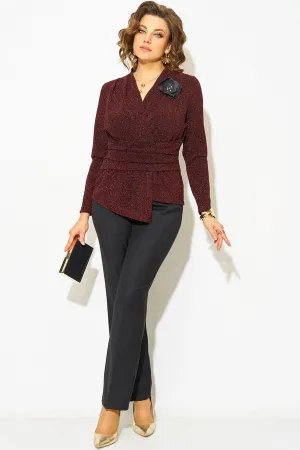 Костюм Лилиана 1391н БрПн горький шоколад+черный Костюм Лилиана 1391н БрПн горький шоколад+черный