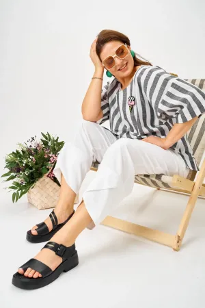 Костюм SOVA 11314 полоска-белый