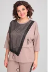 Костюм Michel Chic 1329-1 пудра + чёрный