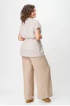 Костюм Michel Chic 1429 бежевый/белый полоска