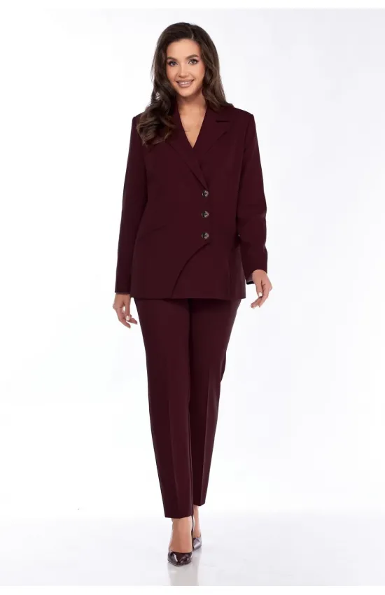 Костюм Vilena fashion 1001 винный