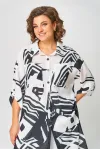 Костюм Кокетка и К 1290 черный+белый