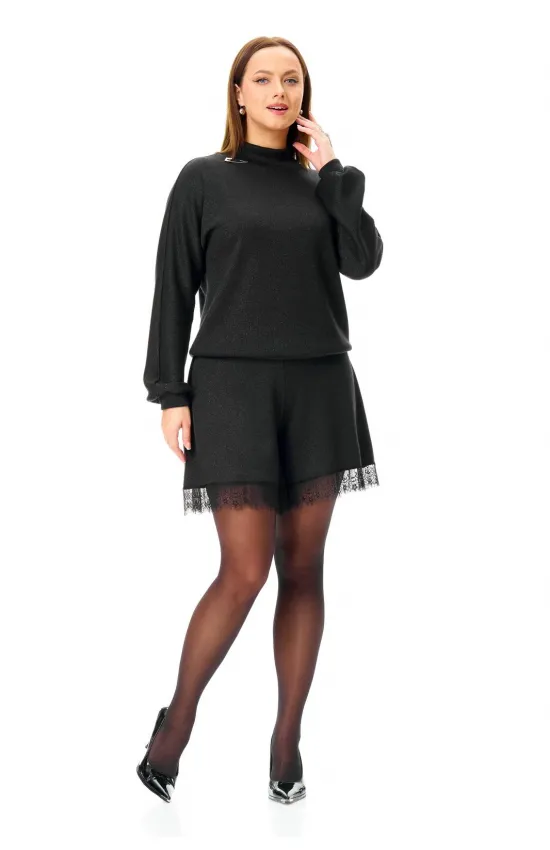 Костюм T&N 7717 черный с блеском.