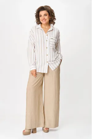 Костюм Michel Chic 1425 бежевый + белый