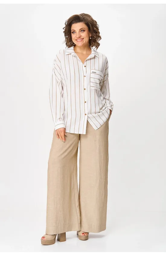 Костюм Michel Chic 1425 бежевый + белый