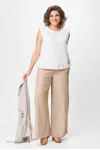 Костюм Michel Chic 1429 бежевый/белый полоска