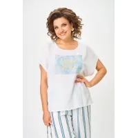 Костюм Michel Chic 1431 белый/голубая полоска