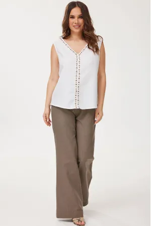 Костюм Mirolia 1261+1257 Белый +Ореховый