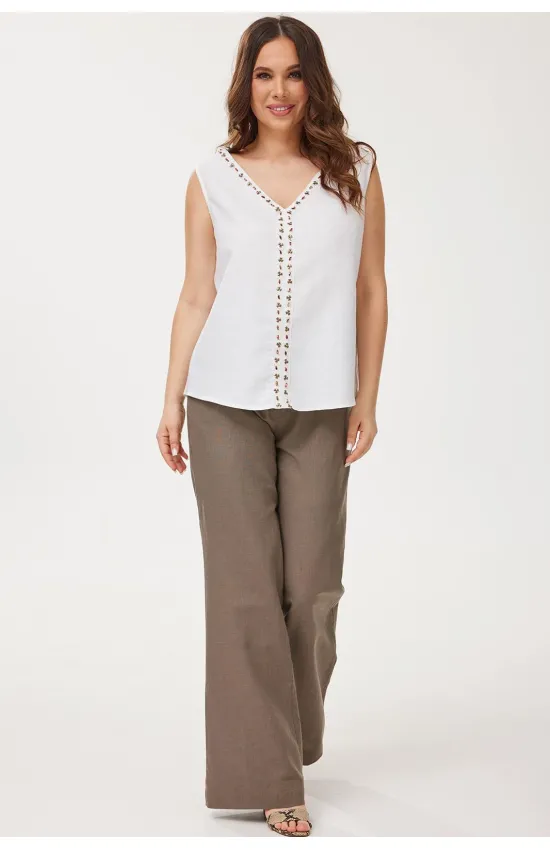 Костюм Mirolia 1261+1257 Белый +Ореховый