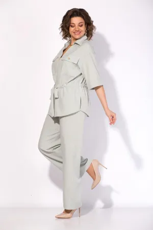 Костюм Лилиана 1518 серо-мятный Костюм Лилиана 1518 серо-мятный