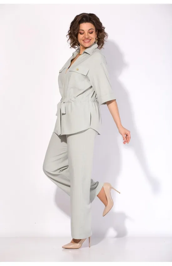 Костюм Лилиана 1518 серо-мятный