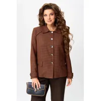 Костюм FITA 3131 Венциана терракот + коричневый