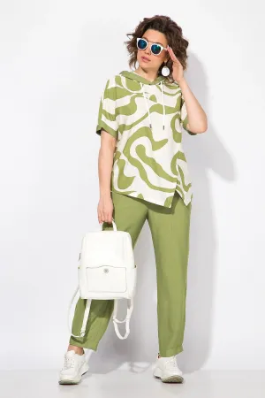 Костюм Лилиана 1438л олива Костюм Лилиана 1438л олива