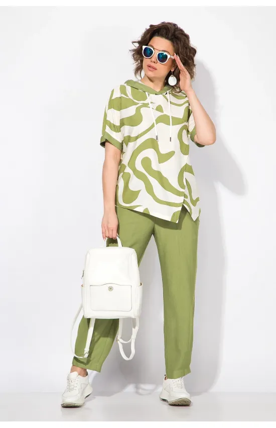 Костюм Лилиана 1438л олива