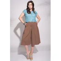 Костюм Faufilure  outlet 734С коричневый+голубой