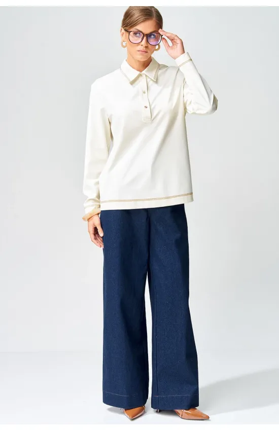 Костюм GIZART 5415 молочный,синий