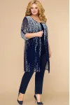 Костюм Svetlana Style 1394 синий в цветы