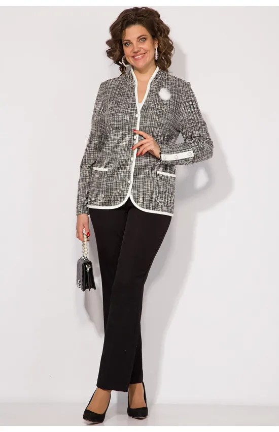 Костюм Лилиана бежево-белый