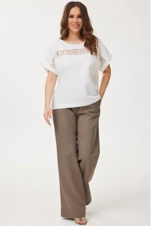 Костюм Mirolia 1253+1257 Белый +Ореховый